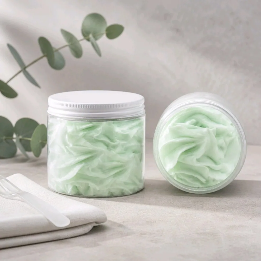 Whipped soap groen